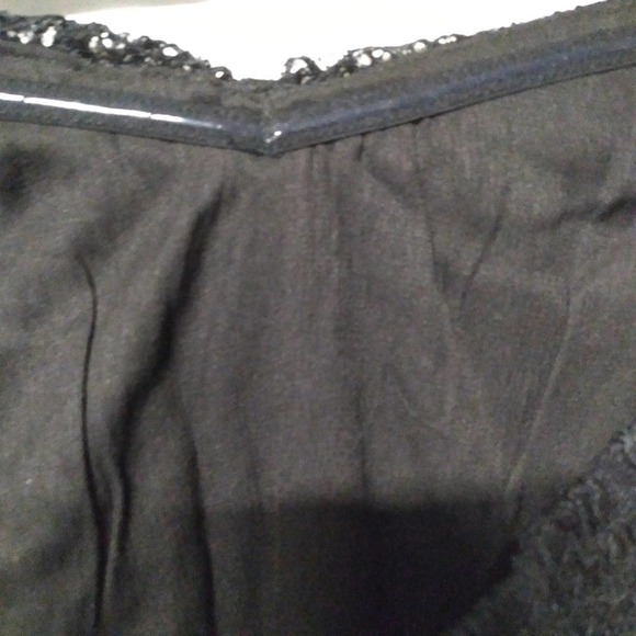 PORRIDGE Anthropologie Strapless Top Lace Black Peplum Blouse Size M NWT - Picture 5 of 10